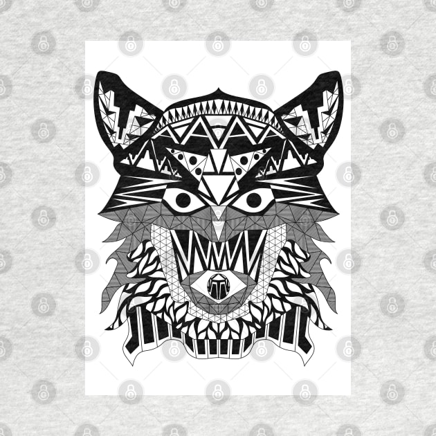 mexican werewolf by night pattern ecopop by jorge_lebeau